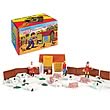 Plastic Hut Farm Figures and Playset
